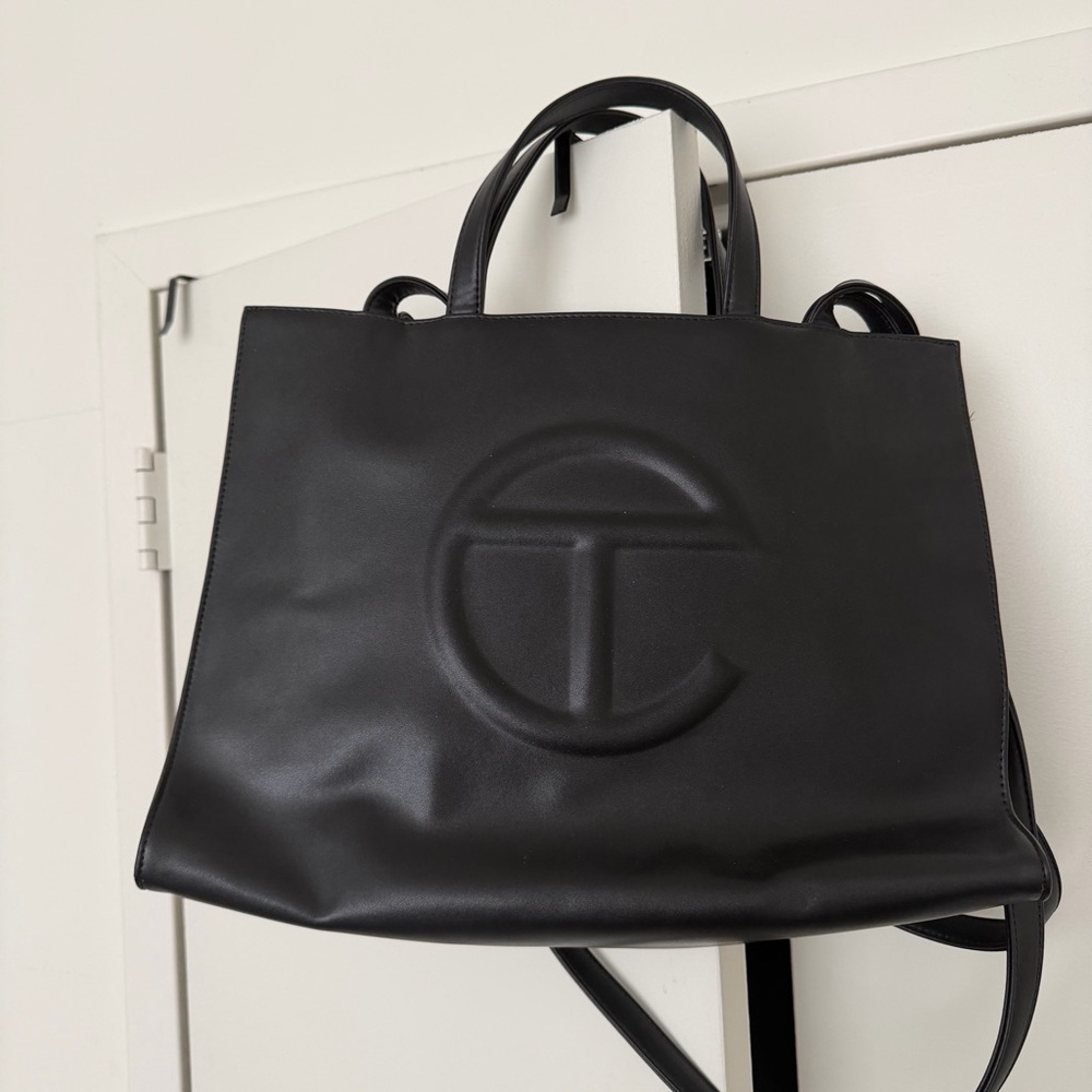 Telfar Classic Black Tote Bag Medium Size